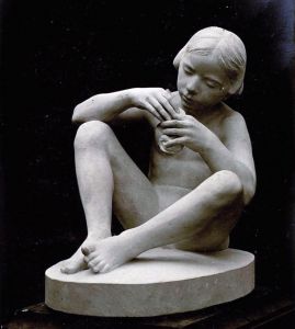 Fillette jouant � la cha�nette, Soci�t� nationale des beaux-arts